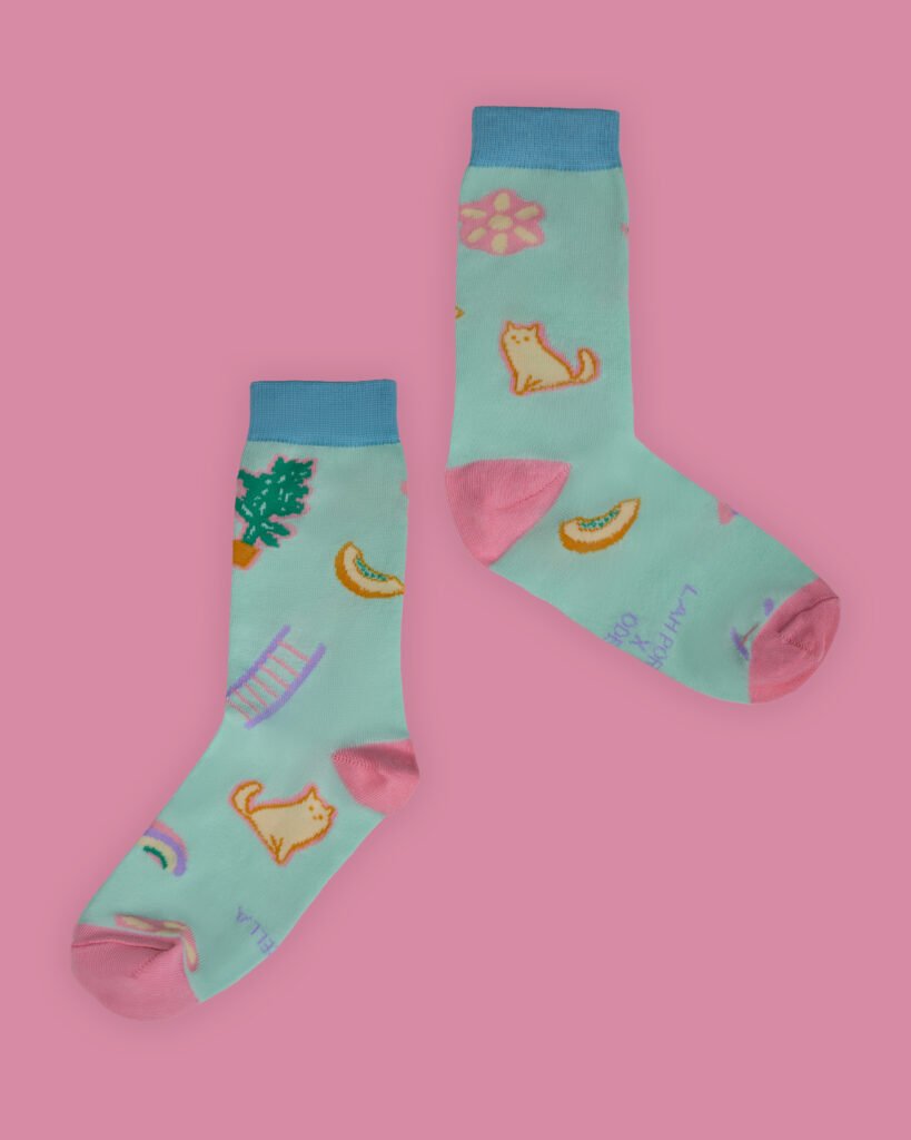 LAH PORELLA x ODE socks – Prasini Skala